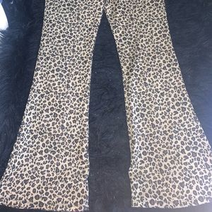 Forever 21 cheetah print cropped pants